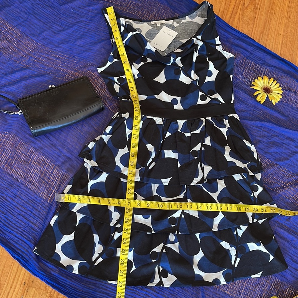 🌺 WESTON 4 ANTHROPOLOGIE; BNWT & RARE Beautiful Nightblue Dress in Misses Sz S! - Picture 14 of 14